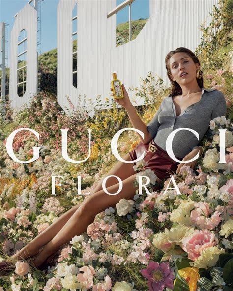 miley cyrus for Gucci flora